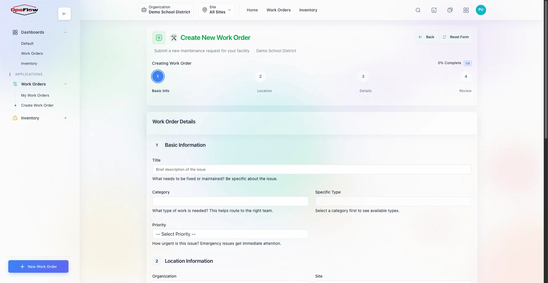 Mobile Work Orders feature screenshot
